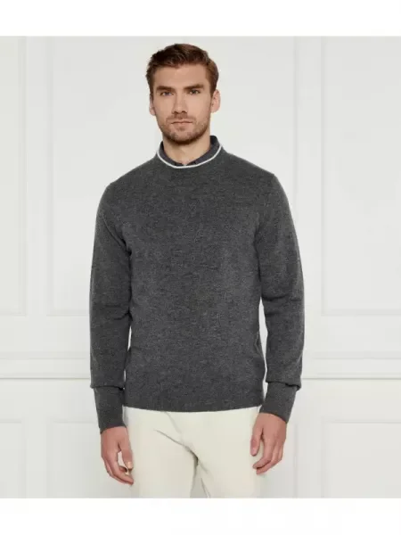 BOSS BLACK De lână pulover Ebacio negru