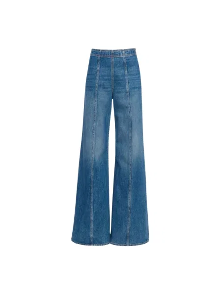 Szerokie jeansy Ulla Johnson niebieskie