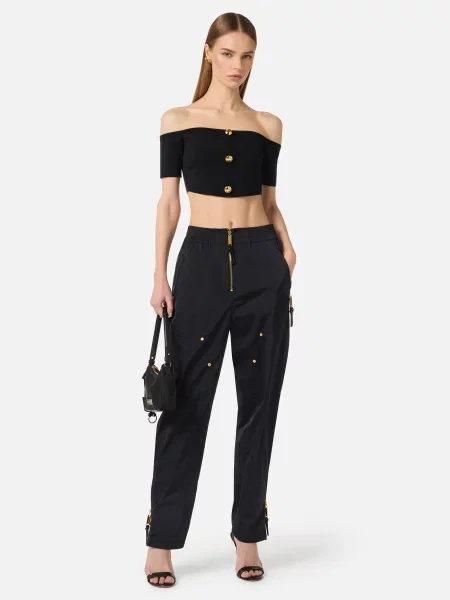 Брюки Elisabetta Franchi черные