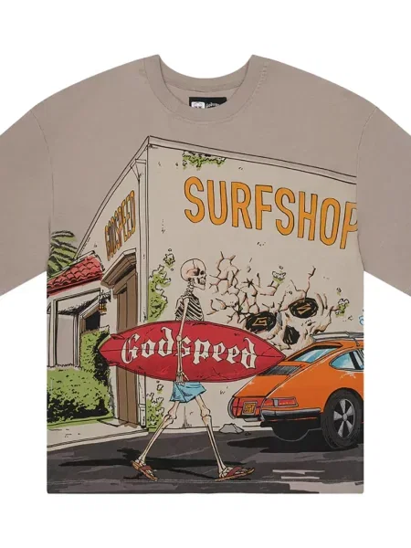 Tricou Godspeed gri