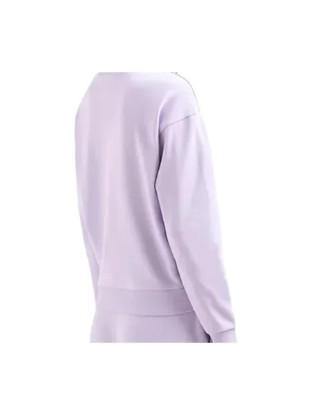 Bluza Armani Exchange z okrągłym dekoltem fioletowa