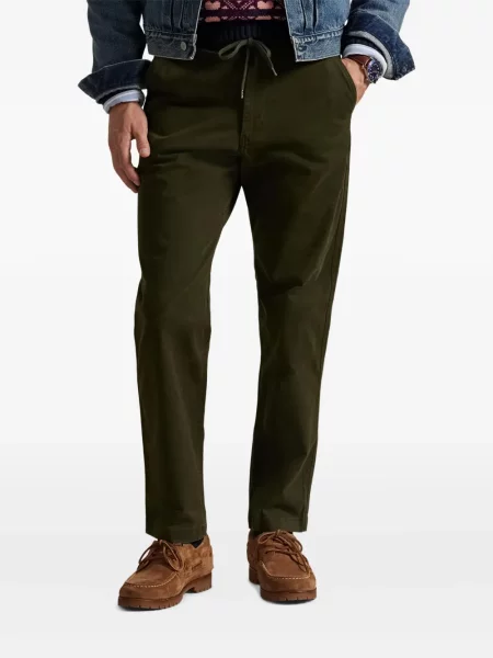 Μικρός κασκέτο Polo Ralph Lauren με χαμηλή μέση υφαίνω διαγωνίως πράσινο