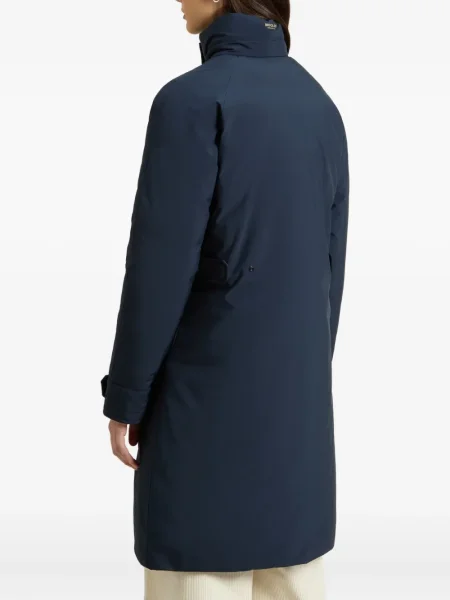 Geacă parka Woolrich cu glugă albastru