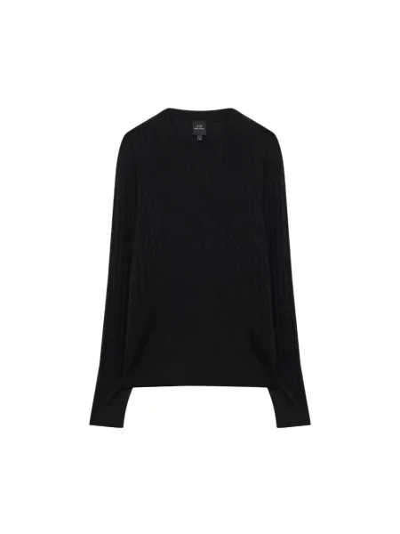 Sweter Armani Exchange wełniany czarny