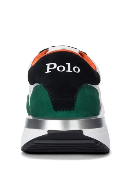 Matlasat sneakerși Polo Ralph Lauren cu autograf de catifea cord albastru