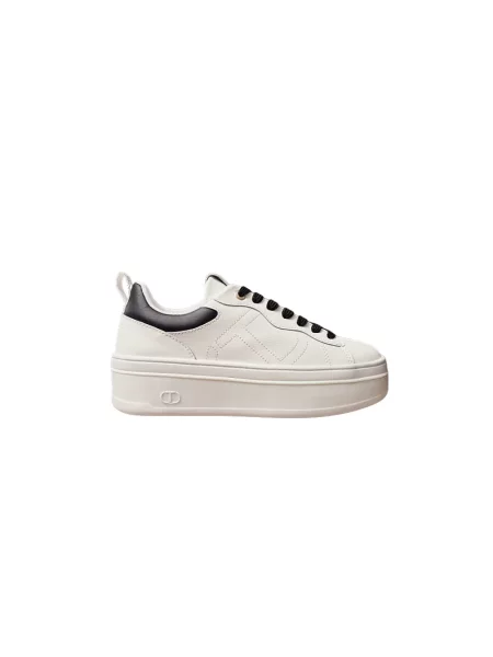 Sneakersy Twinset z logo białe