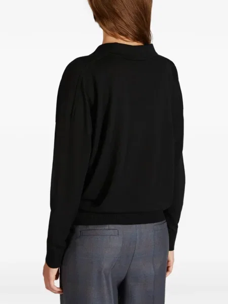 Polo Slowear με λαιμόκοψη v μαύρο