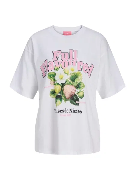 JJXX Tricou JXMILLOW verde / roz / negru alb