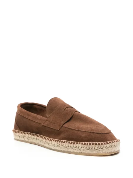 Espadryle Scarosso zamszowe brązowe