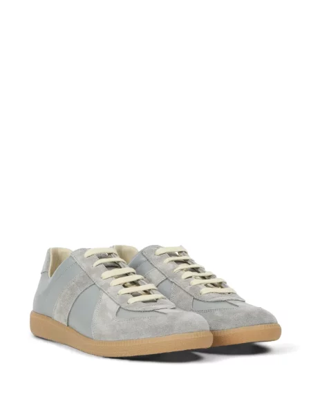 Sneakerși Maison Margiela din piele gri