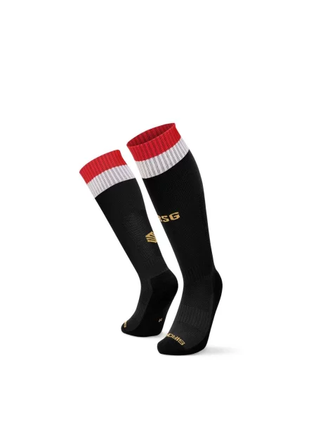Oficjalne skarpety piłkarskie real sporting de gijón dla Siroko RSG Socks Home czarne