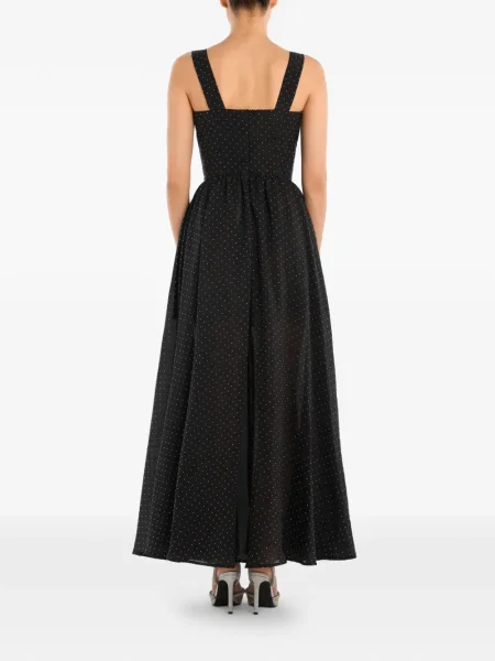 Rochie maxi Post Meridiem cu paiete de costum negru