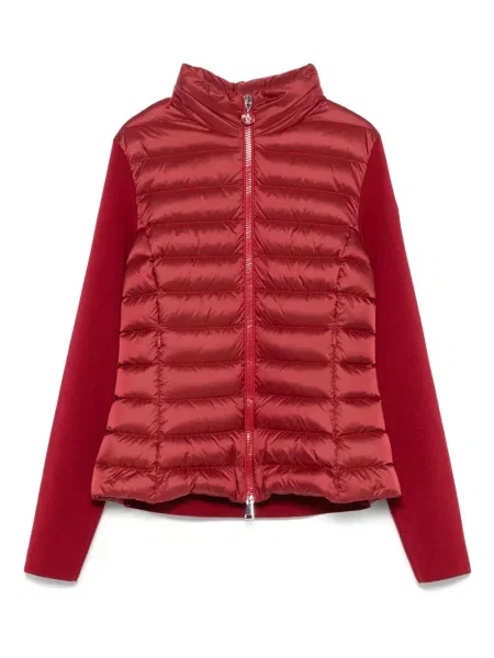 Geacă Moncler tricotate roșu