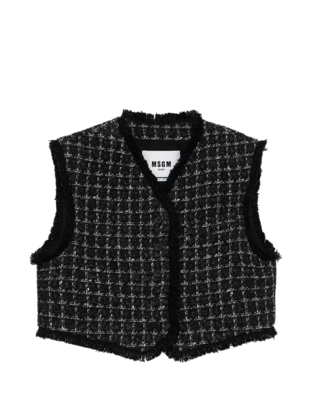 Bouclé geacă Msgm negru