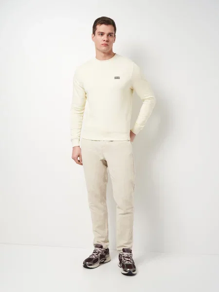 Світшот Mustang Jeans Ben Crewneck молочний