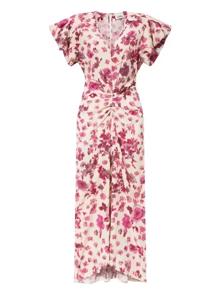 Rochie Isabel Marant cu model floral cu volane de costum