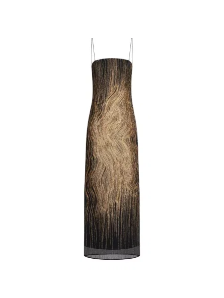 Rochie midi Taller Marmo cu bretele negru