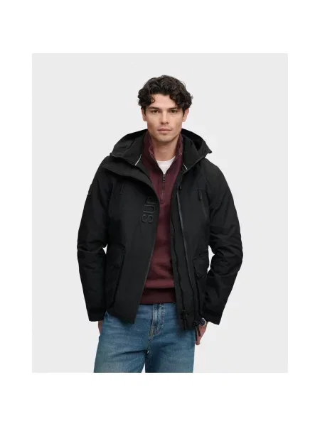 Kurtka z kapturem Superdry Ultimate EMV Windbreaker S czarny