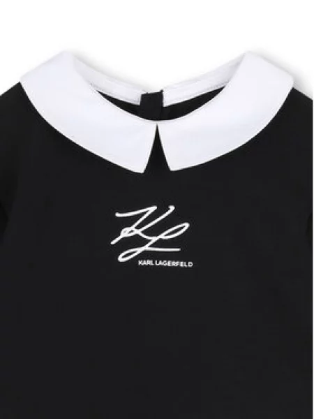 Karl Lagerfeld Kids Každodenné šaty S čierna