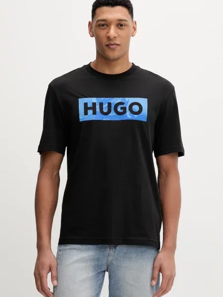 Hugo Blue t-shirt Nalien czarna