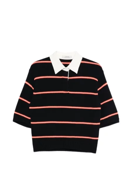 Gulerat top Dorothee Schumacher cu dungi albastru