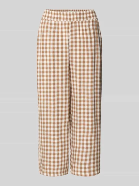 Kuloty z mieszanki lnu i z elastycznym pasem B.young beżowe