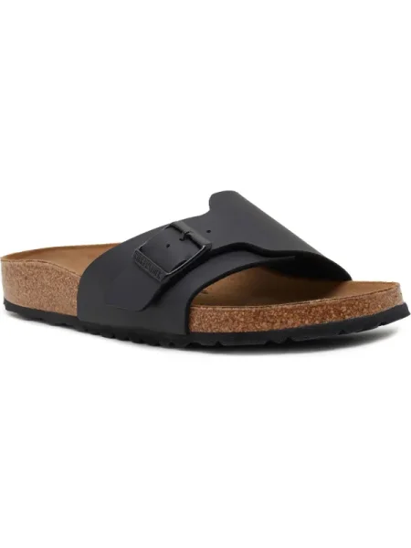 Birkenstock De piele șlapi Catalina BF | narrow fit negru