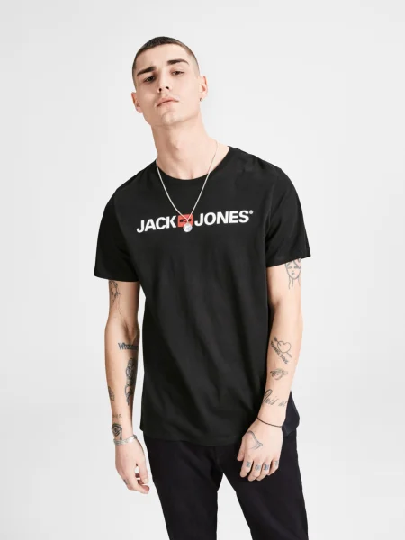 Jack&Jones Tricou Jjecorp Logo negru