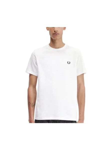 Koszulka Fred Perry z nadrukiem biała