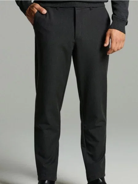 Sinsay Eleganckie spodnie chino slim szary