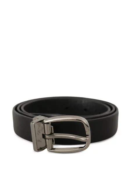 Cu centură curea Dolce & Gabbana din piele cu cataramă negru