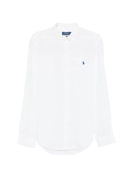 Cămașă Polo Ralph Lauren lungă alb