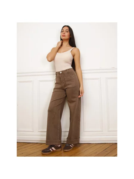 Blugi La Modeuse maro