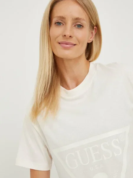 Тениска Guess бежово