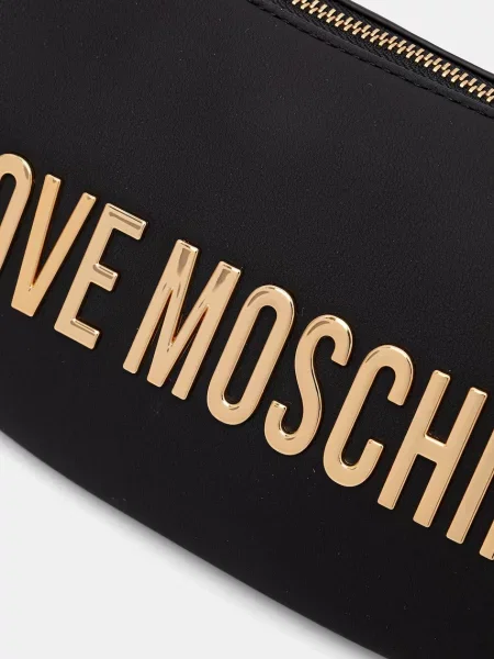 Кожаная сумка через плечо Love Moschino