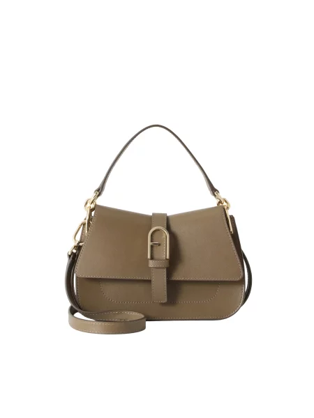 FURLA Τσάντα χειρός FLOW MINI τέφρα