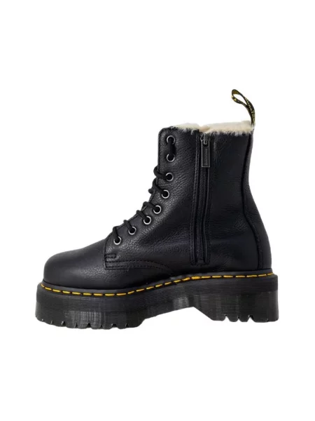Workery Dr. Martens skórzane na platformie retro czarne