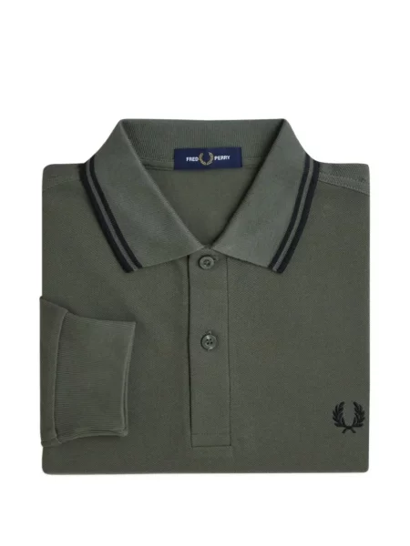 Lung tricou polo Fred Perry verde