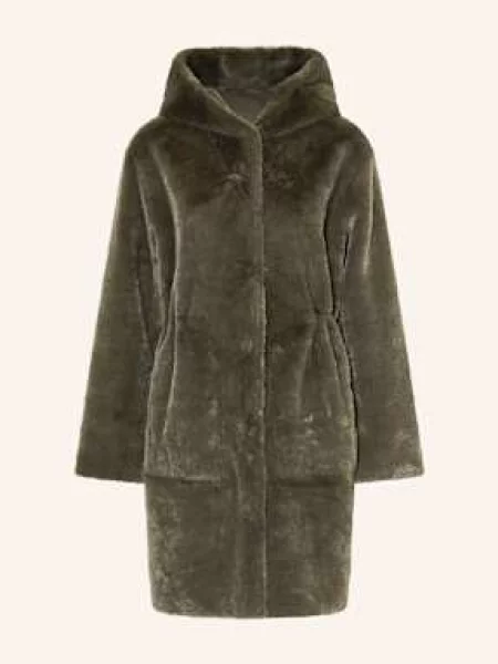 Beaumont Płaszcz Ze Sztucznego Futra Maya gruen szare