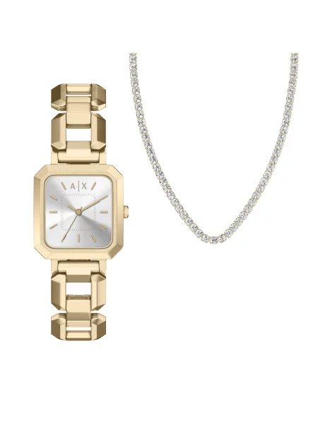 ARMANI EXCHANGE Ceas analogic auriu / argintiu