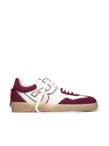 Sneakersy Barracuda skórzane czerwone