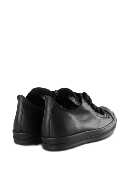 Δερμάτινα sneakers Rick Owens με κορδόνια μαύρο