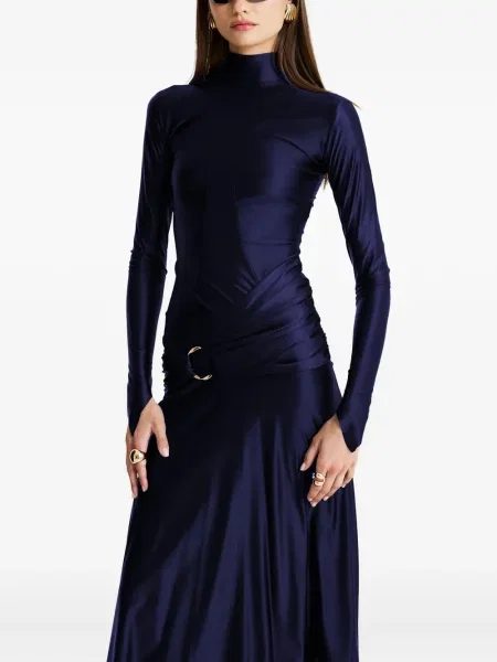 Rochie maxi Moos Studio de costum albastru
