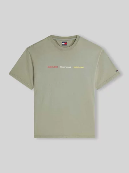 T-shirt o kroju relaxed fit z czystej bawełny Tommy Jeans
