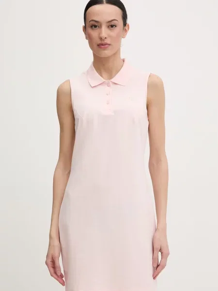Guess obleka z elastanom SILVY roza