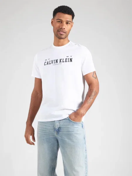 Calvin Klein Jeans Tričko čierna biela