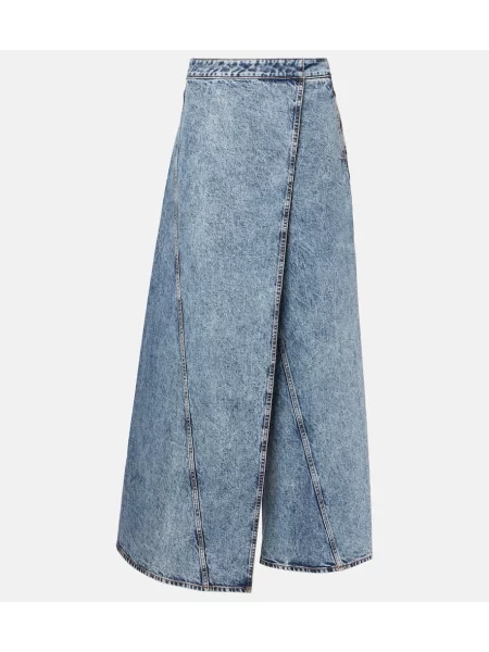 Jeansy Alaïa kopertowe niebieskie