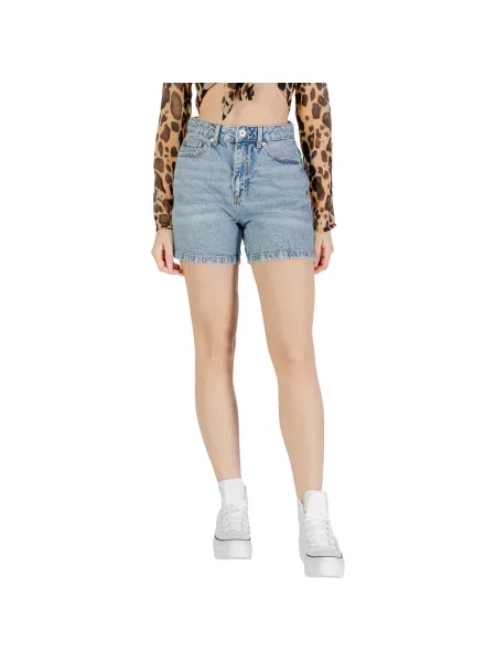 Pantaloni scurți din denim Ichi alb