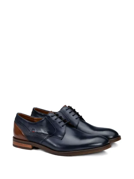 Pantofi derby Lloyd din piele albastru