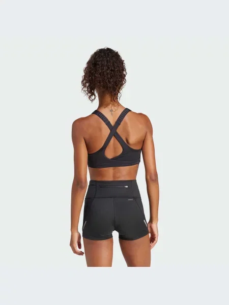 Переработанный спортивный топ Adidas черный